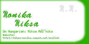 monika miksa business card